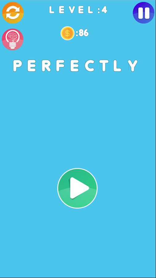 Word Search Game Level Complete Screen Screenshot.