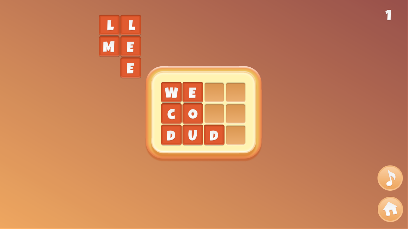 Words Family Game Screenshot.