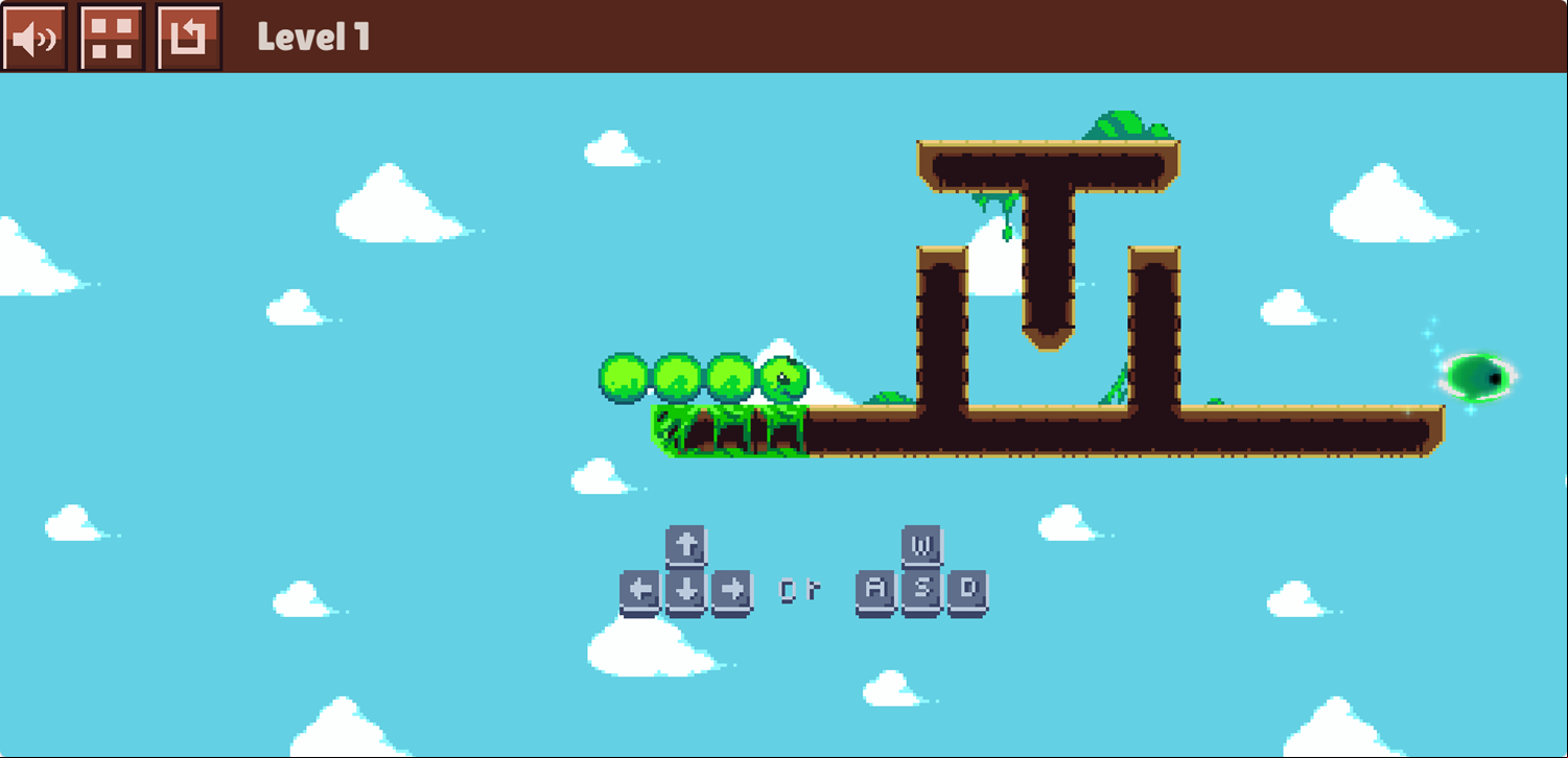 Worm Hole Game How to Play Screen Screenshot.