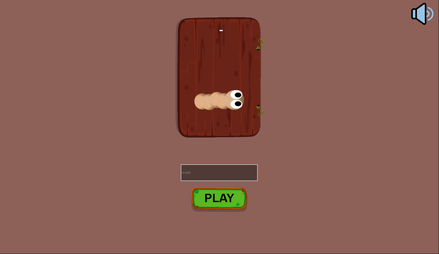 Worm.io Survival Game Welcome Screen Screenshot.