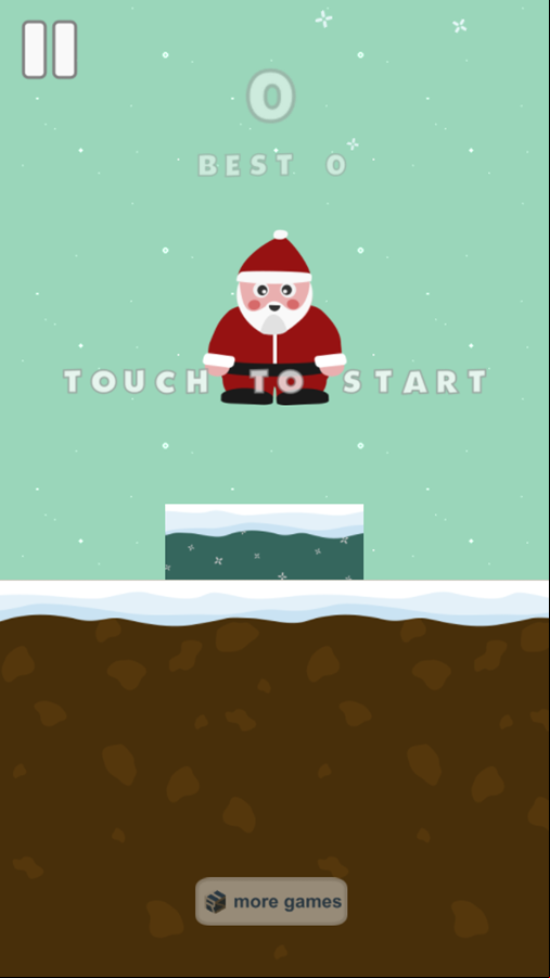 Xmas Jump Game Start Screenshot.
