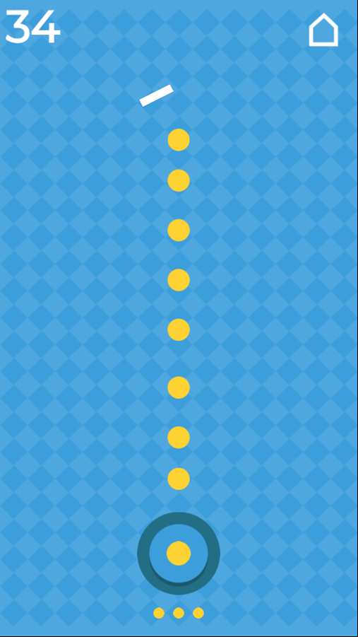 Yellow Dot Game Play Screenshot.