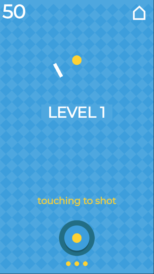 Yellow Dot Game Start Screenshot.