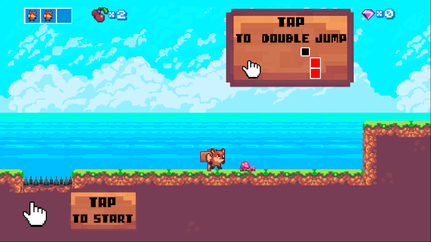 Zippy Fox Game How To Double Jump Screenshot.