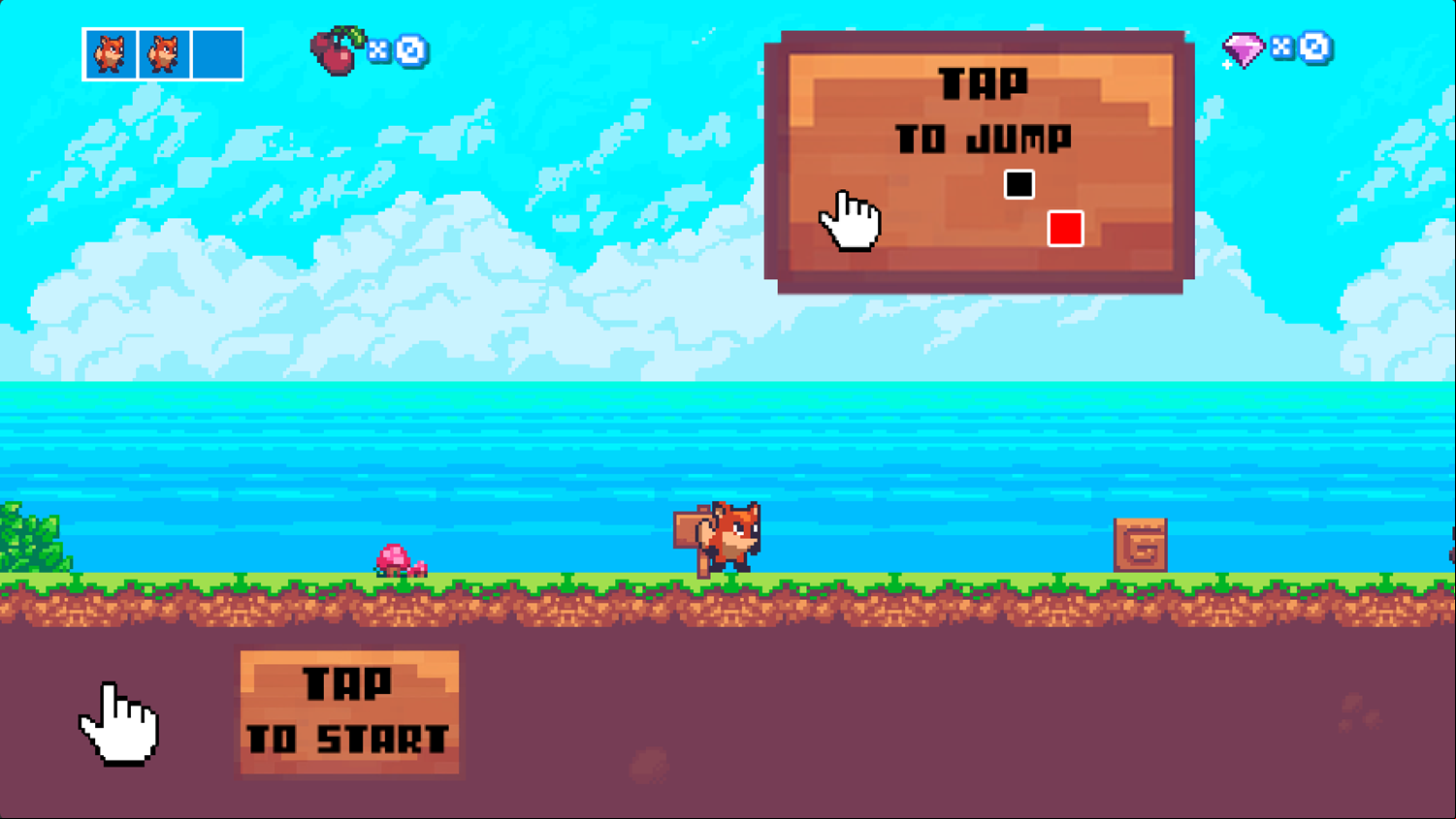 Zippy Fox Game How To Jump Screenshot.