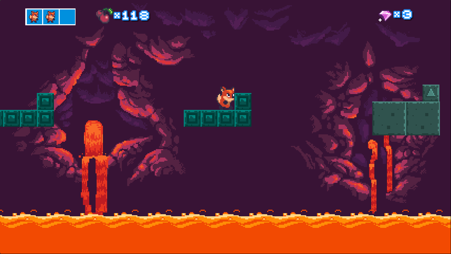 Zippy Fox Game Level Progress Screenshot.