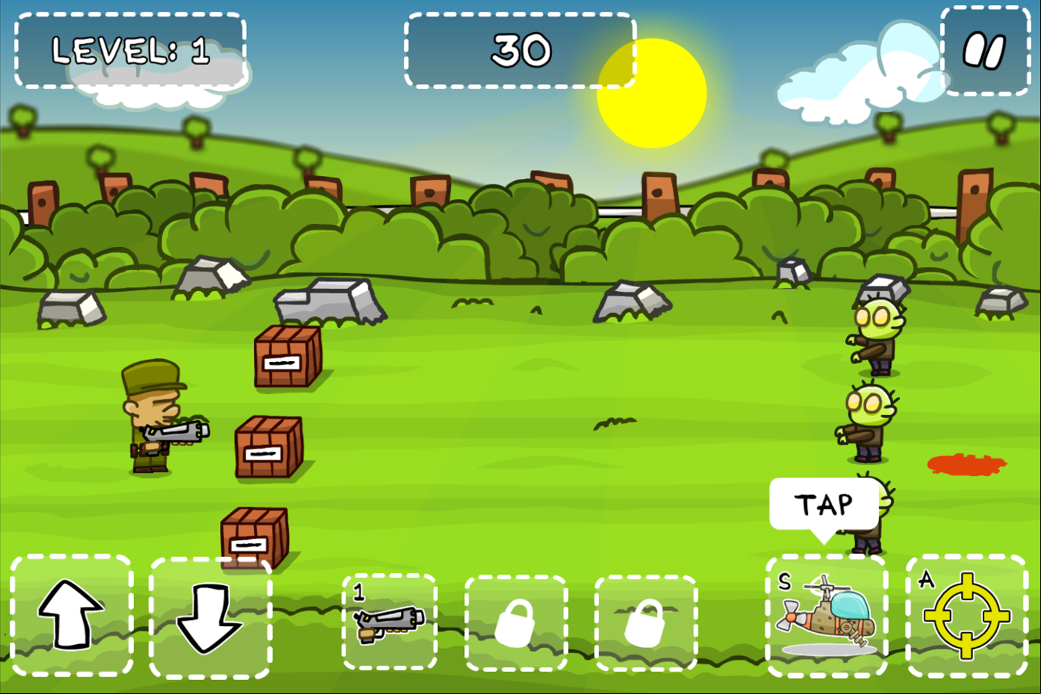 Zombie Killer Game Helicopter Tutorial Screenshot.