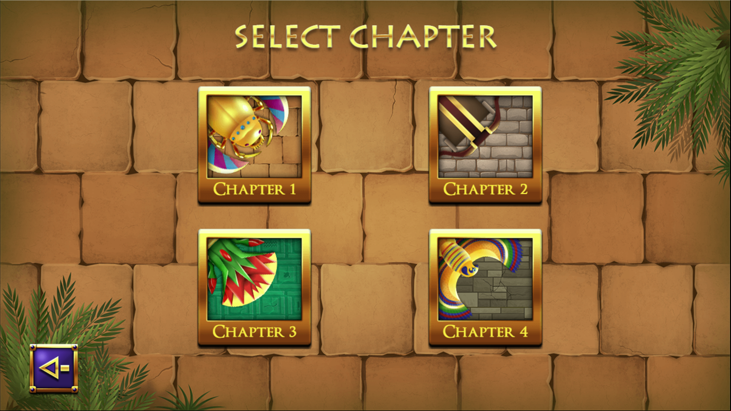Zumba's Revenge Game Chapter Select Screen Screenshot.